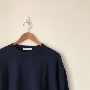 SOLD//Navy plush sweater